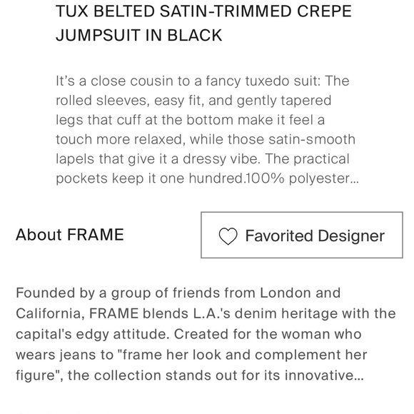 FRAME jumpsuit BNWT - Picture 11 of 11